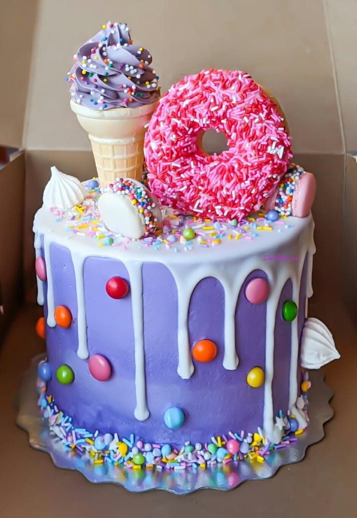 Rapunzel Tower Cake With Doughnuts
