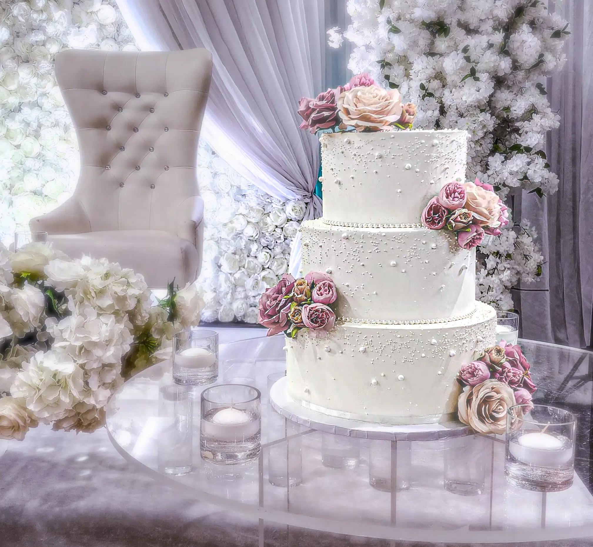 3 Tier Wedding Cake