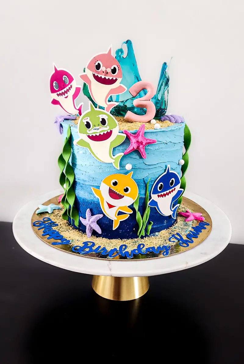 Baby Shark Birthday Cake