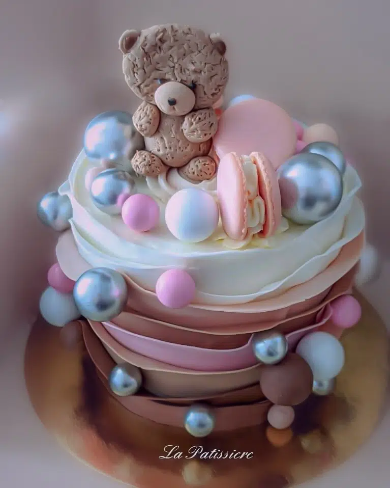 Bear Baubles Baby Shower Cake