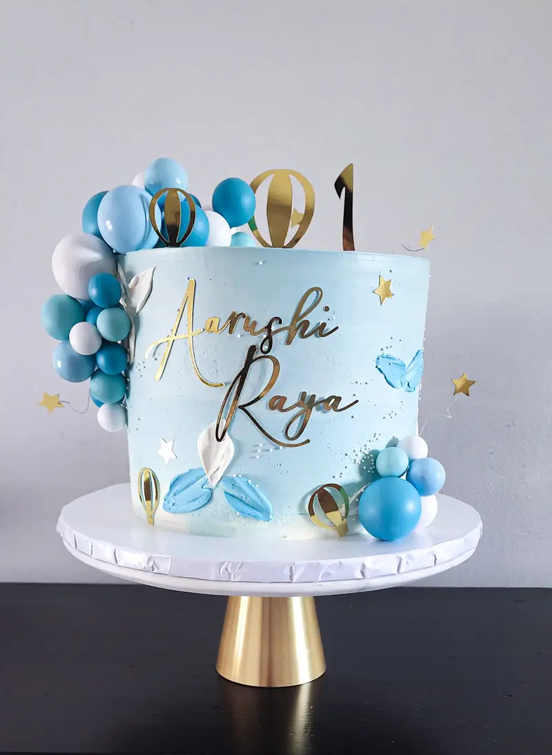 Blue Birthday Cake for Girl