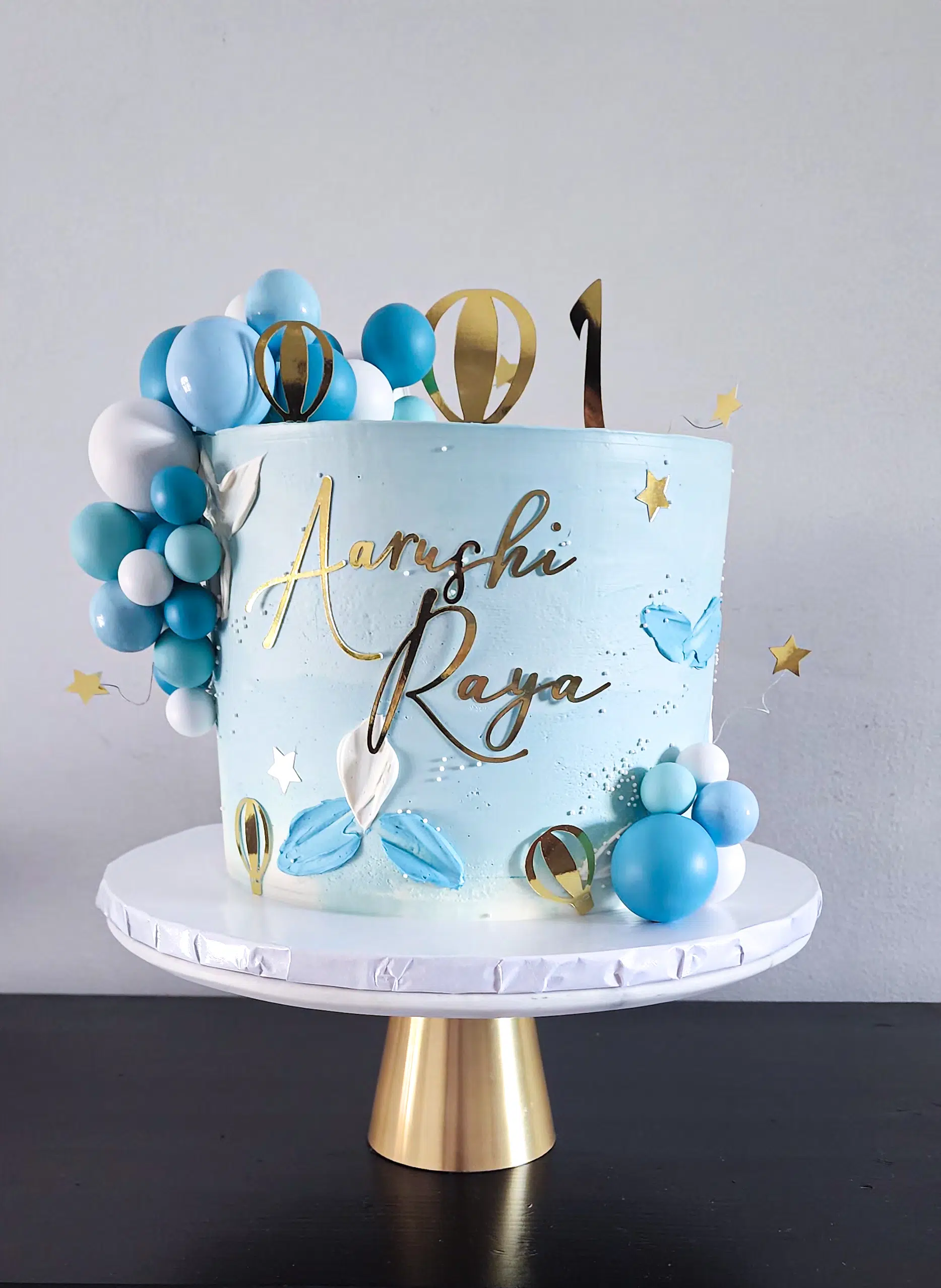 Blue Birthday Cake for Girl