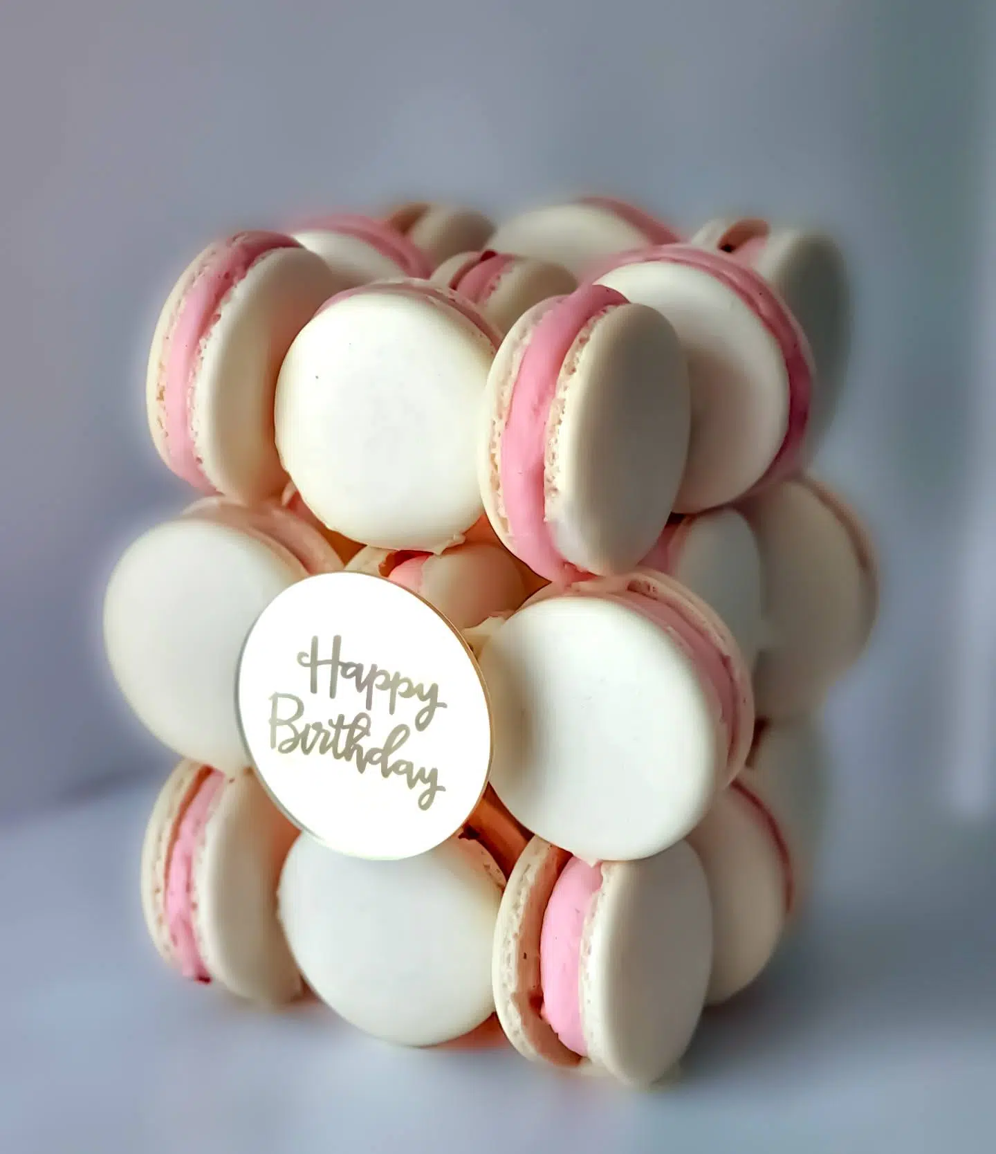 Macaron Cube Cake