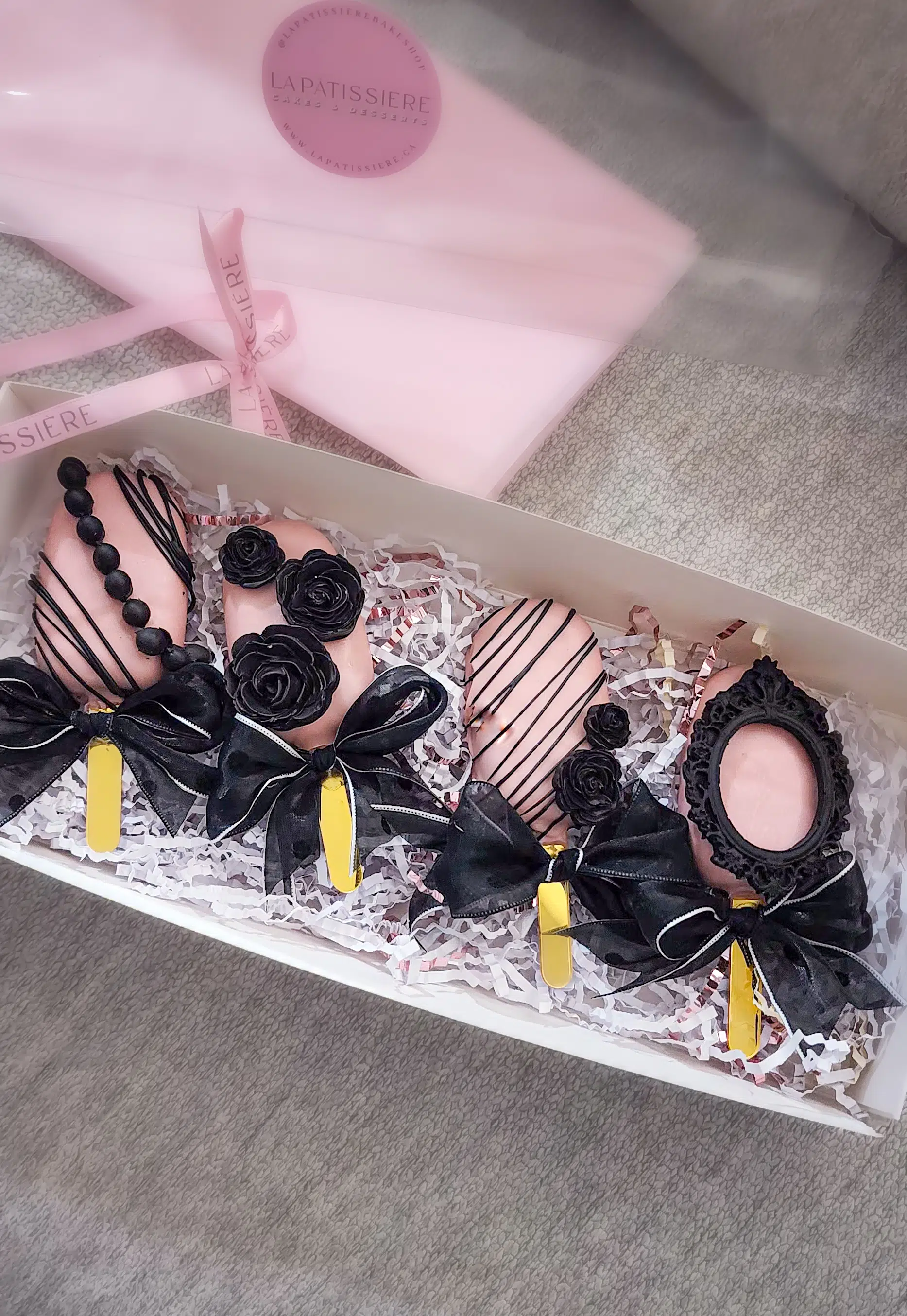 Pink Black Cakesicles